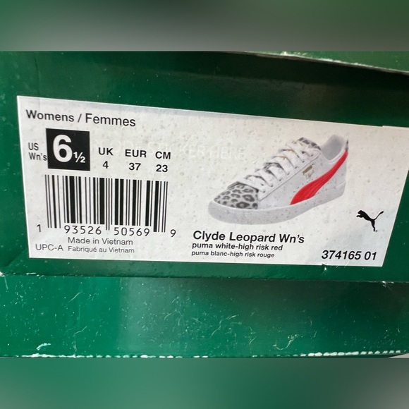 WOMENS Limited Edition Clyde Leopard Pumas.6.5 - Picture 4 of 6